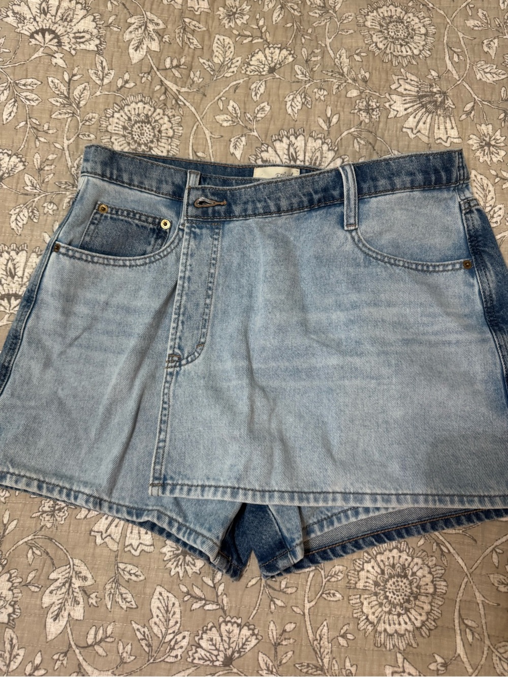 Universal Thread Light Blue Denim Skort Shorts